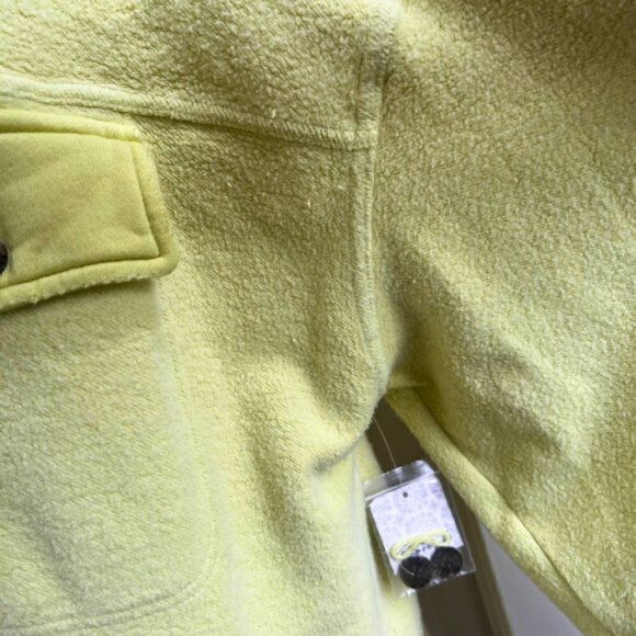 FREE PEOPLE Light Lime Green Ruby Shirt Jacket Shacket Size M - Picture 13 of 14